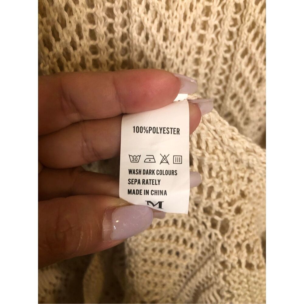 Miss Sparkling Boho Crochet Maxi Skirt M Festival Hippie Mermaid Knit Beach - Picture 5 of 8